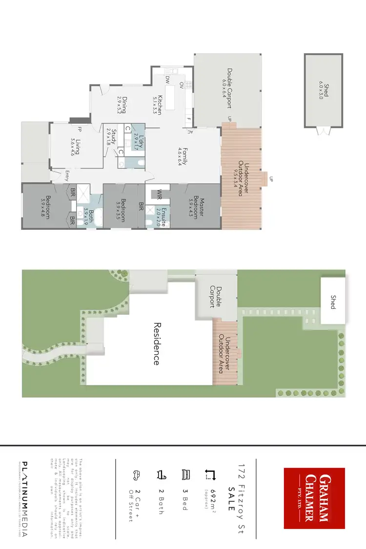 Floorplan of Homely house listing, 172 Fitzroy Street, Sale VIC 3850