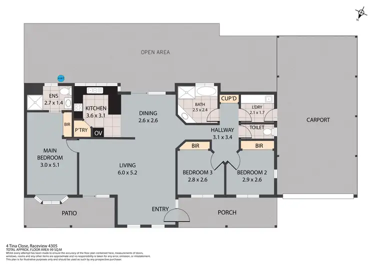 Floorplan of Homely house listing, 4 Tina Close, Raceview QLD 4305