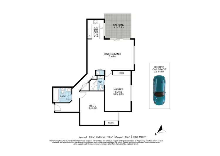 Floorplan of Homely unit listing, 8/43 Union Street, Nundah QLD 4012