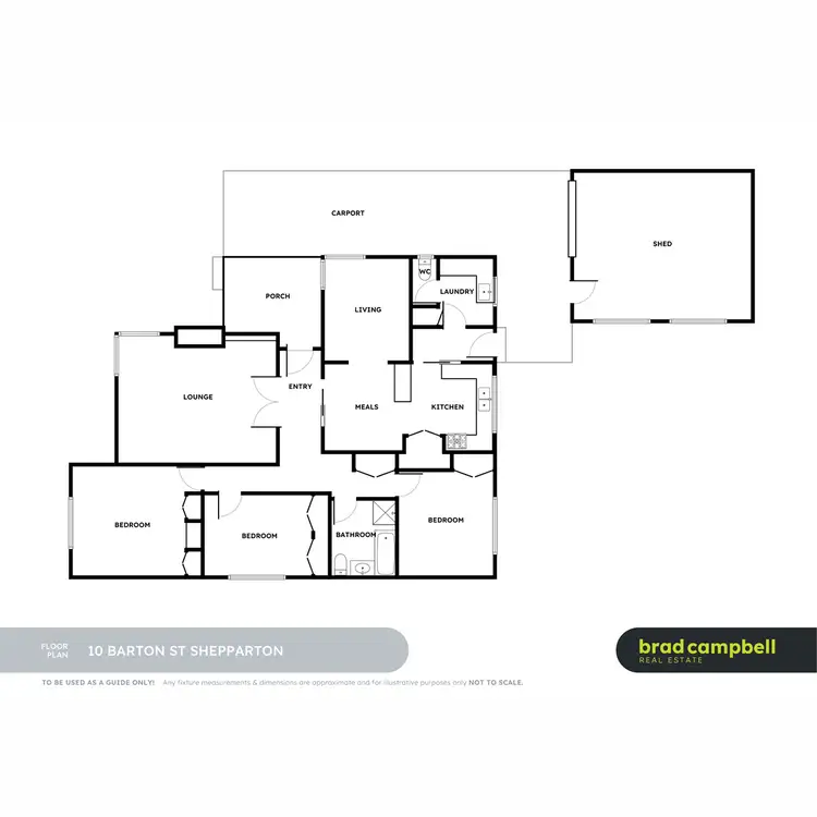 Floorplan of Homely house listing, 10 Barton Street, Shepparton VIC 3630