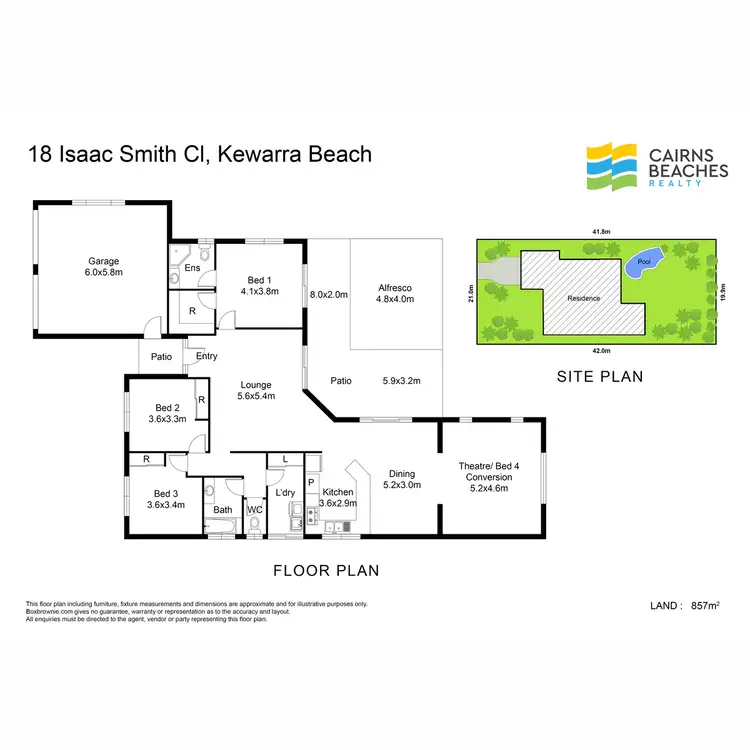 Floorplan of Homely house listing, 18 Isaac Smith Close, Kewarra Beach QLD 4879