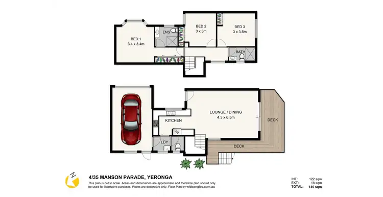 Floorplan of Homely townhouse listing, 4/35 Manson Parade, Yeronga QLD 4104