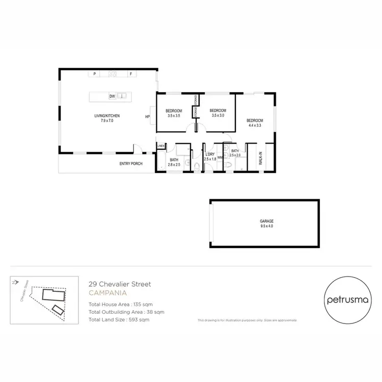 Floorplan of Homely house listing, 29 Chevalier Street, Campania TAS 7026