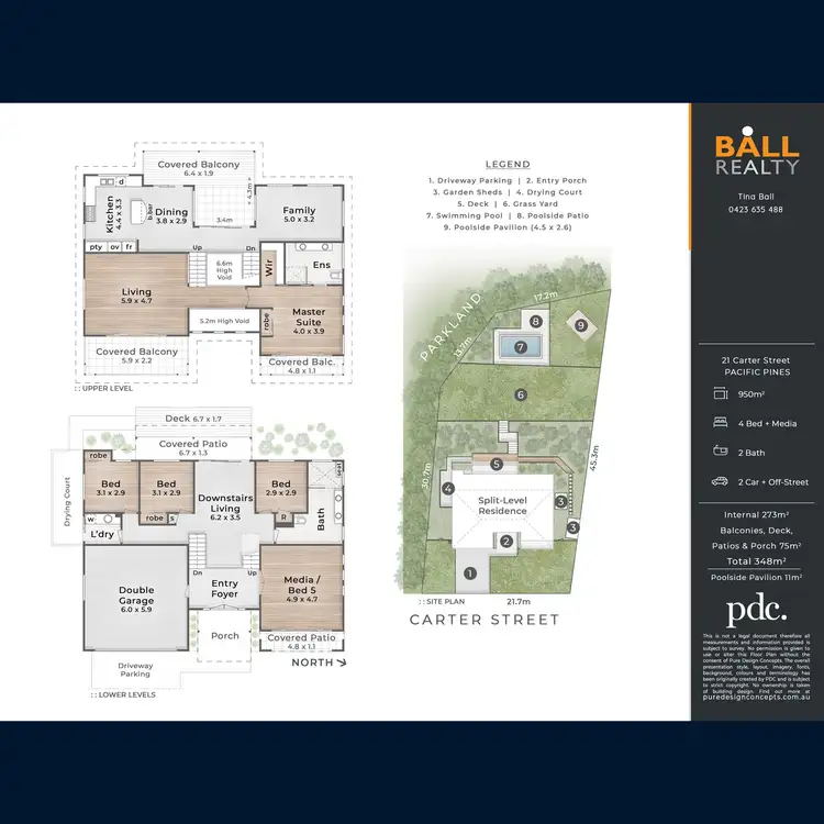 Floorplan of Homely house listing, 21 Carter Street, Pacific Pines QLD 4211