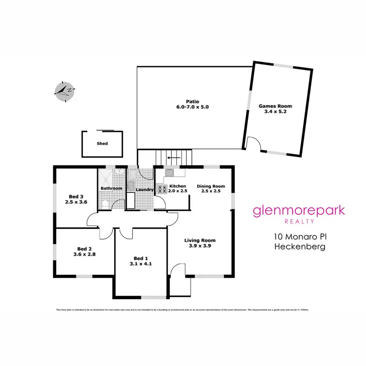 Floorplan of Homely house listing, 10 Monaro Place, Heckenberg NSW 2168