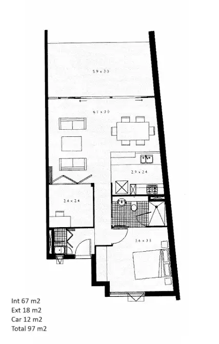 Floorplan of Homely apartment listing, 66/16 Hetherington Avenue, Bulimba QLD 4171