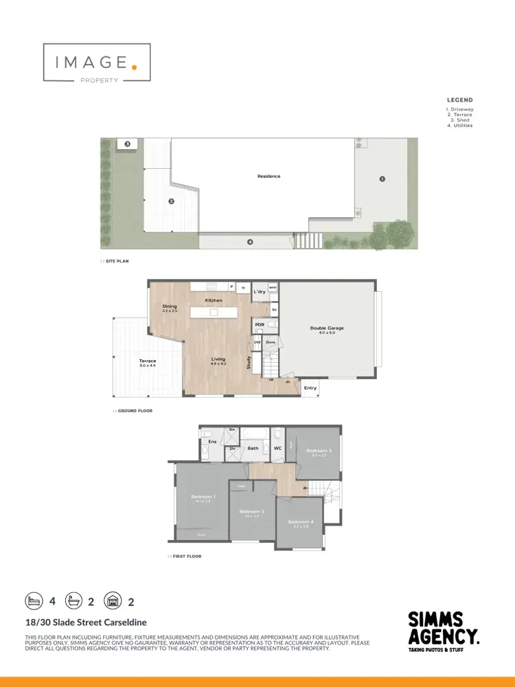 Floorplan of Homely townhouse listing, 18/30 Slade Street, Carseldine QLD 4034