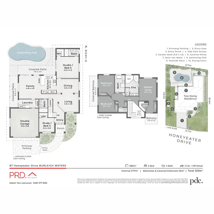 Floorplan of Homely house listing, 87 Honeyeater Drive, Burleigh Waters QLD 4220