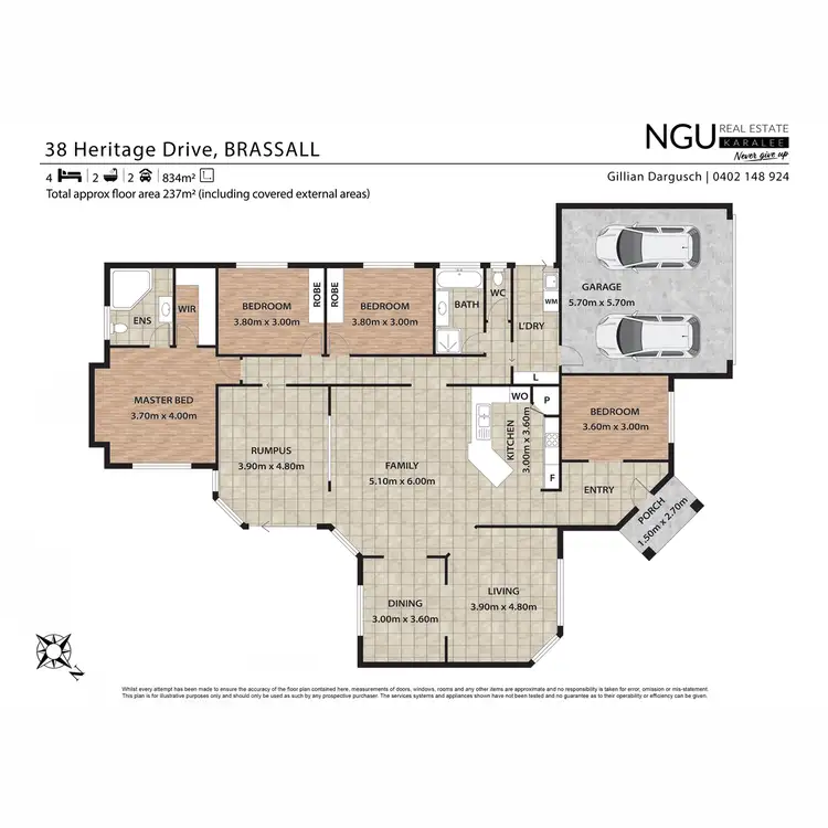 Floorplan of Homely house listing, 38 Heritage Drive, Brassall QLD 4305