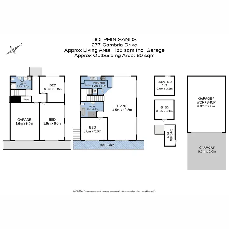 Floorplan of Homely house listing, 277 Cambria Drive, Dolphin Sands TAS 7190