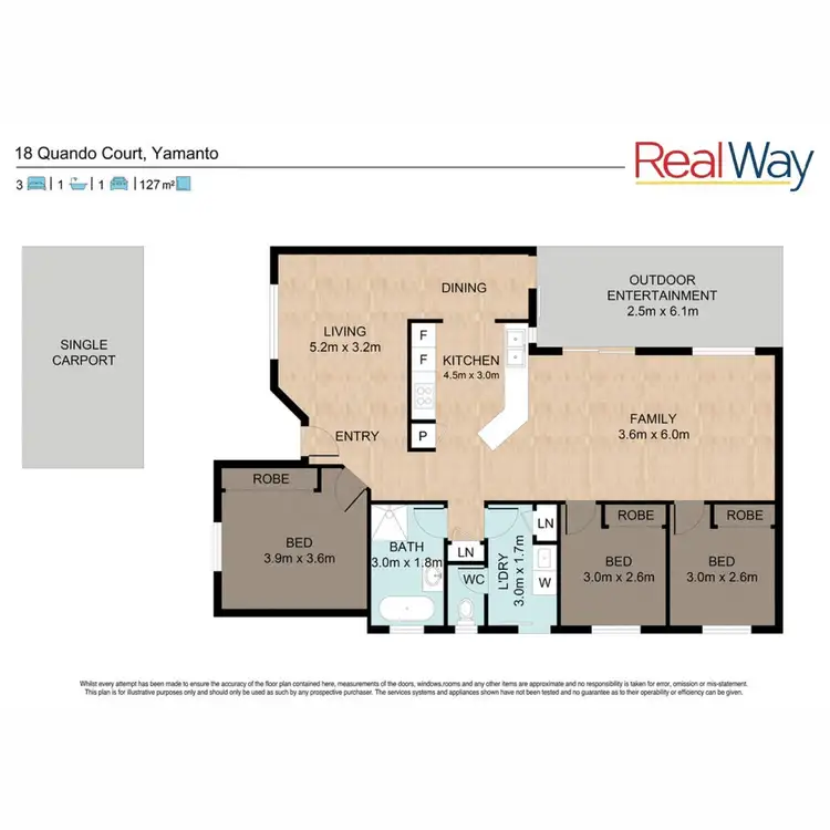 Floorplan of Homely house listing, 18 Quando Close, Yamanto QLD 4305