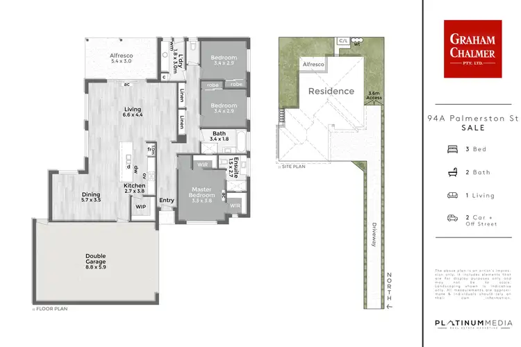 Floorplan of Homely house listing, 94A Palmerston Street, Sale VIC 3850