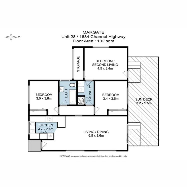 Floorplan of Homely unit listing, 28/1684 Channel Highway, Margate TAS 7054