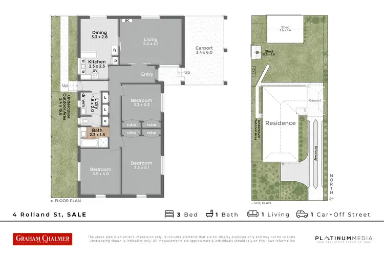 Floorplan of Homely house listing, 4 Rolland Street, Sale VIC 3850