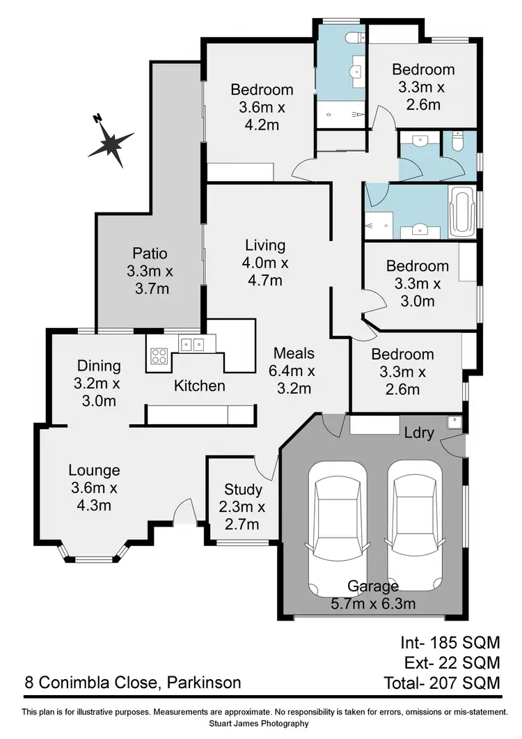 Floorplan of Homely house listing, 8 Conimbla Close, Parkinson QLD 4115