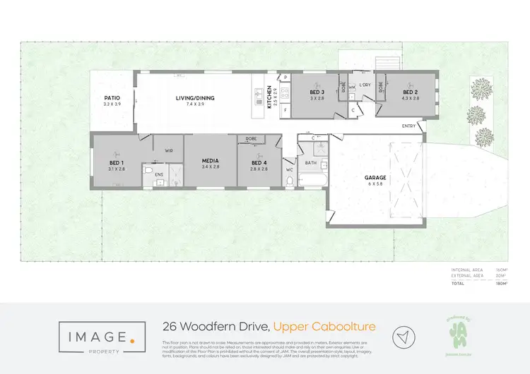 Floorplan of Homely house listing, 26 Woodfern Drive, Upper Caboolture QLD 4510