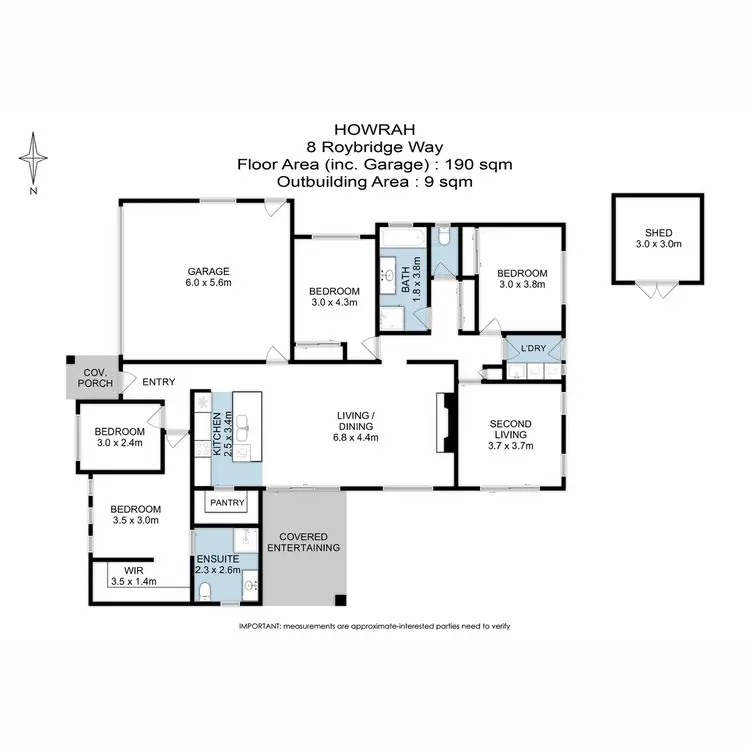 Floorplan of Homely house listing, 8 Roybridge Way, Howrah TAS 7018