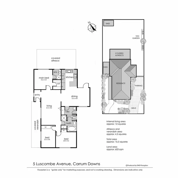 Floorplan of Homely house listing, 5 Luscombe Avenue, Carrum Downs VIC 3201