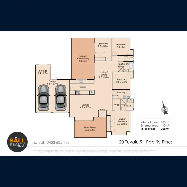 Floorplan of Homely house listing, 20 Tuvalu Street, Pacific Pines QLD 4211