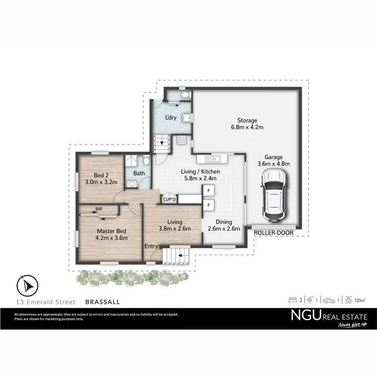 Floorplan of Homely house listing, 13 Emerald Street, Brassall QLD 4305