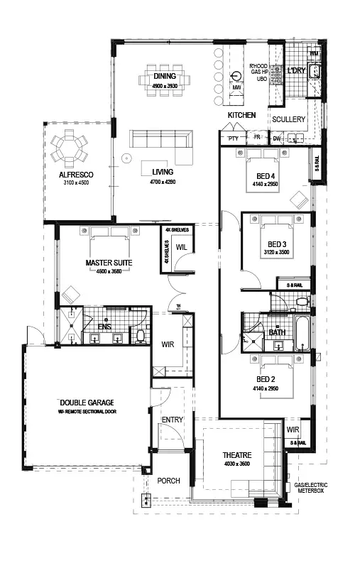 Floorplan of Homely house listing, 3 Quartz Road, Treeby WA 6164