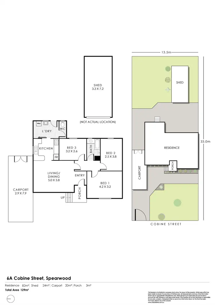 Floorplan of Homely house listing, 6A Cobine Street, Spearwood WA 6163