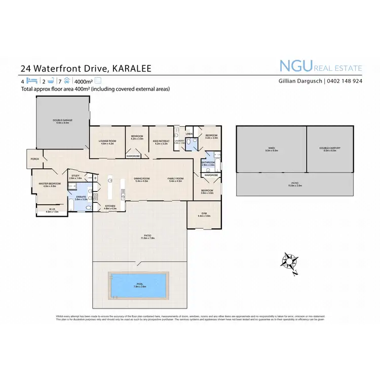 Floorplan of Homely house listing, 24 Waterfront Drive, Karalee QLD 4306