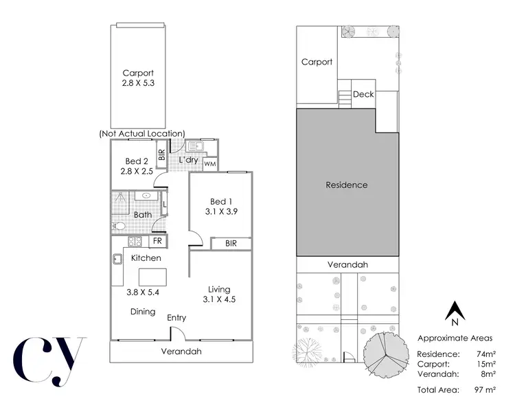 Floorplan of Homely villa listing, 3/136 South Street, White Gum Valley WA 6162