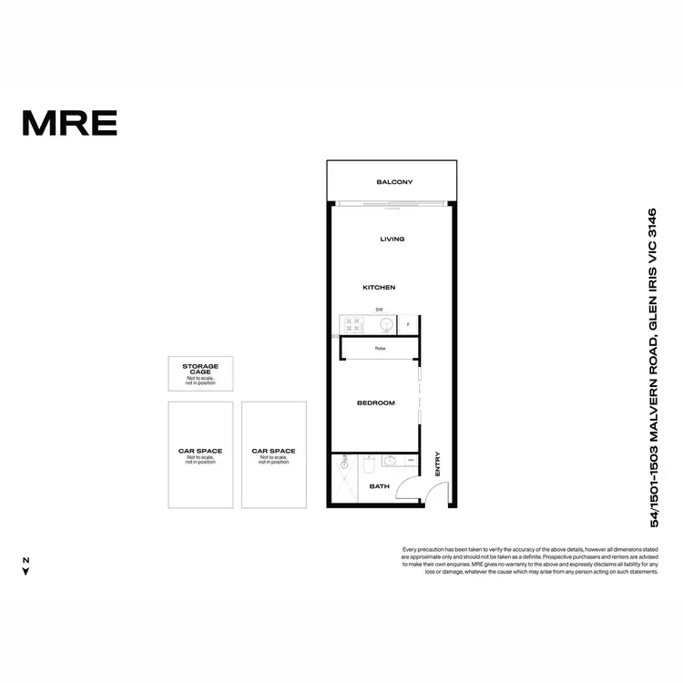 Floorplan of Homely apartment listing, 54/1501-1503 Malvern Road, Glen Iris VIC 3146