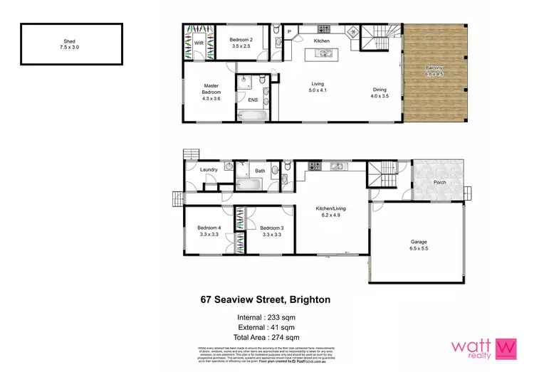 Floorplan of Homely house listing, 67 Seaview Street, Brighton QLD 4017