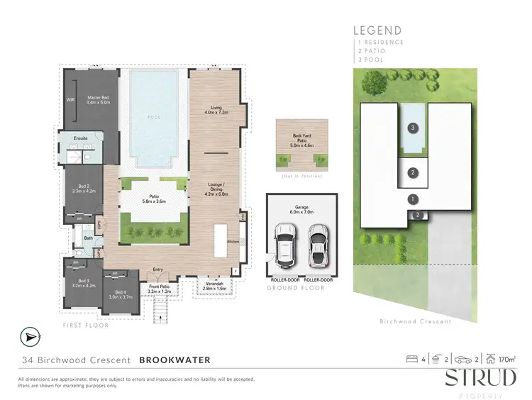 Floorplan of Homely house listing, 34 Birchwood Crescent, Brookwater QLD 4300