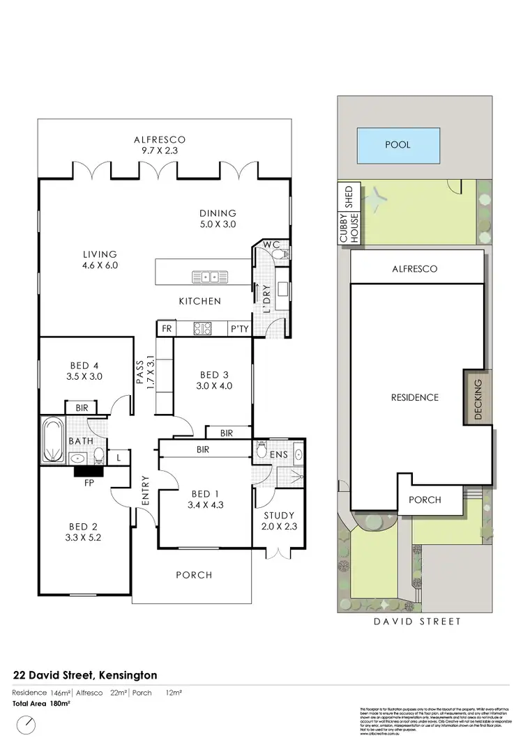 Floorplan of Homely house listing, 22 David Street, Kensington WA 6151