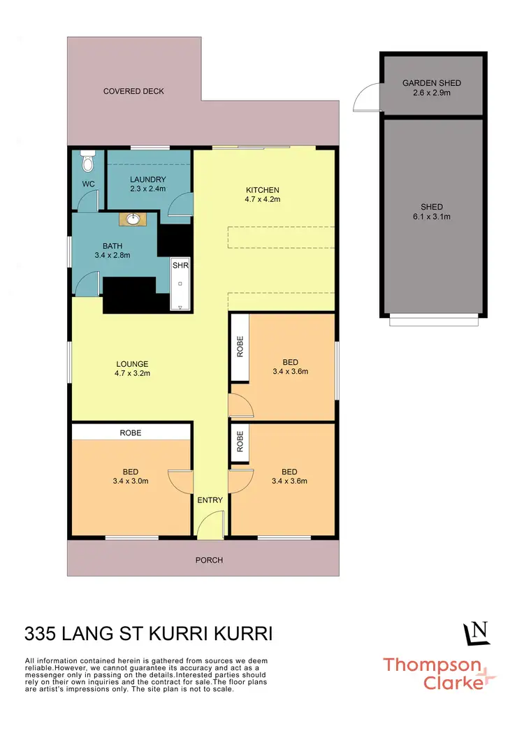 Floorplan of Homely house listing, 335 Lang Street, Kurri Kurri NSW 2327