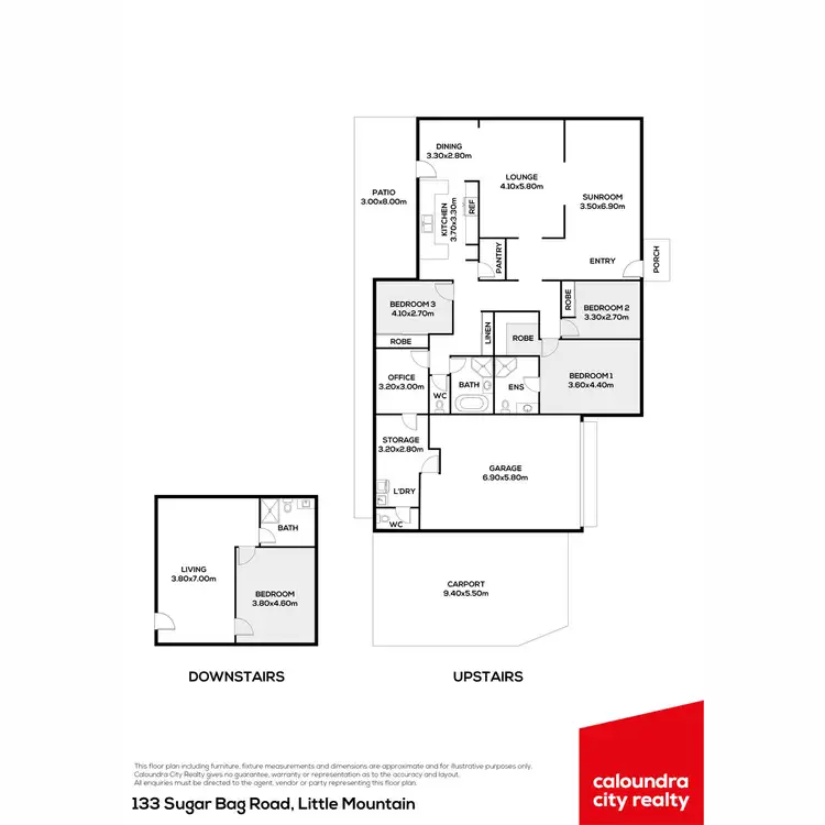 Floorplan of Homely house listing, 133 Sugar Bag Road, Little Mountain QLD 4551