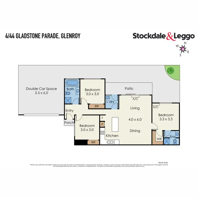 Floorplan of Homely unit listing, 4/44 Gladstone Parade, Glenroy VIC 3046