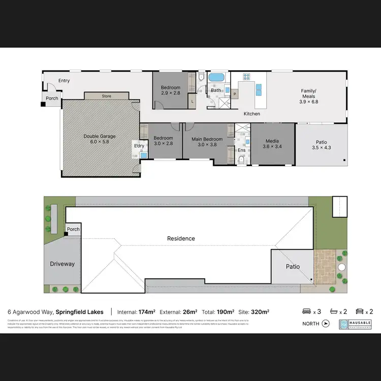 Floorplan of Homely house listing, 6 Agarwood Way, Springfield Lakes QLD 4300