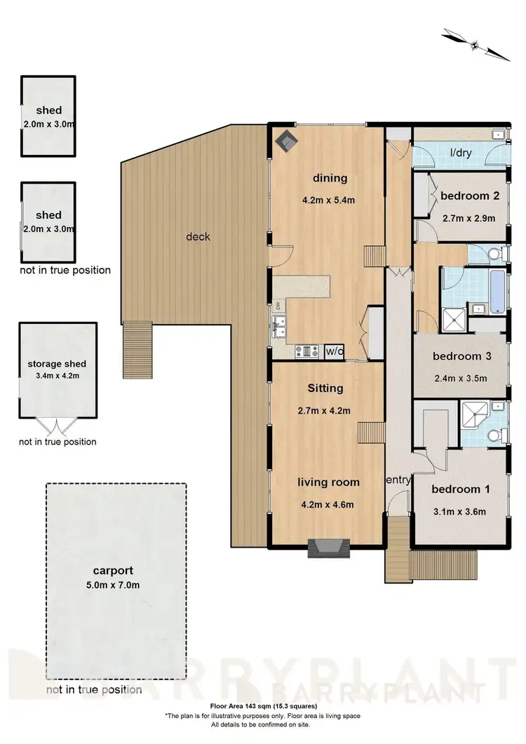 Floorplan of Homely house listing, 1 Vincent Street, Cockatoo VIC 3781