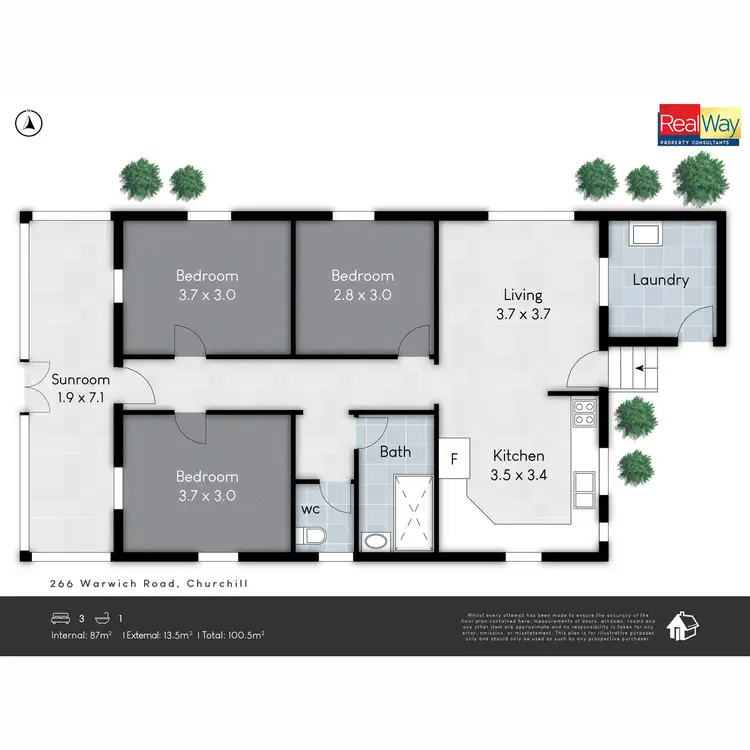 Floorplan of Homely house listing, 266 Warwick Road, Churchill QLD 4305