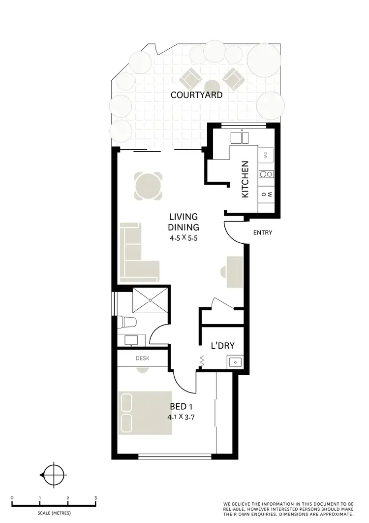 Floorplan of Homely apartment listing, 17/2 Goodlet Street (enter via 25 Belvoir Street), Surry Hills NSW 2010