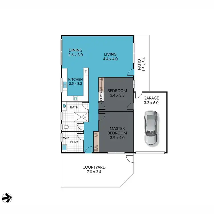 Floorplan of Homely villa listing, 53/2 Lyon Street, Dicky Beach QLD 4551