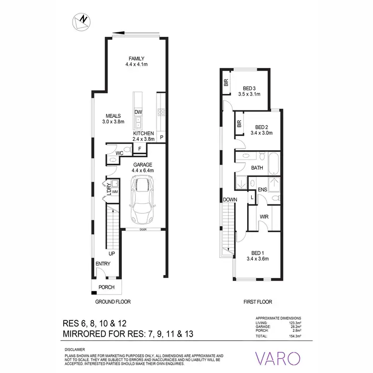 Floorplan of Homely townhouse listing, Lot 7/40-44 Gwynne Street, Firle SA 5070