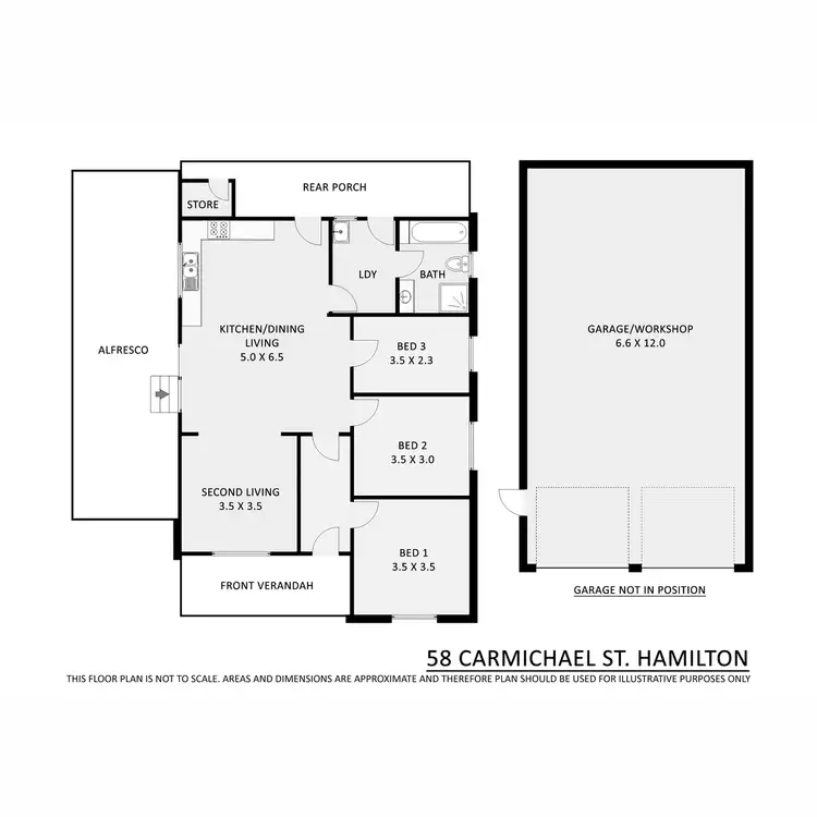 Floorplan of Homely house listing, 58 Carmichael Street, Hamilton VIC 3300
