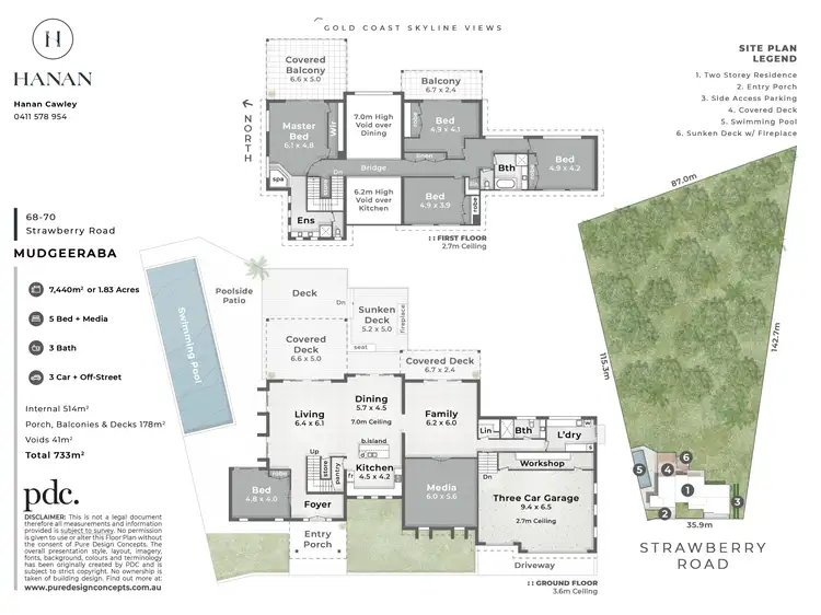 Floorplan of Homely house listing, 68 Strawberry Road, Mudgeeraba QLD 4213