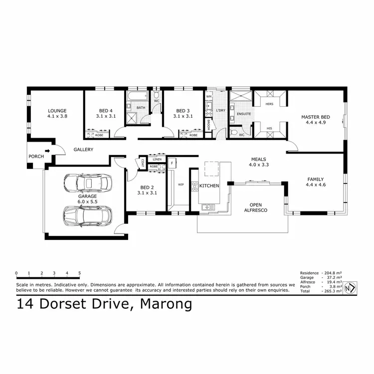Floorplan of Homely house listing, 14 Dorset Drive, Marong VIC 3515
