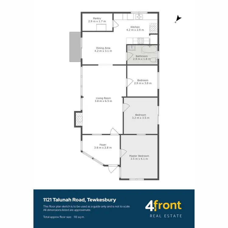 Floorplan of Homely rural property listing, 1121 Talunah Road, Tewkesbury TAS 7321
