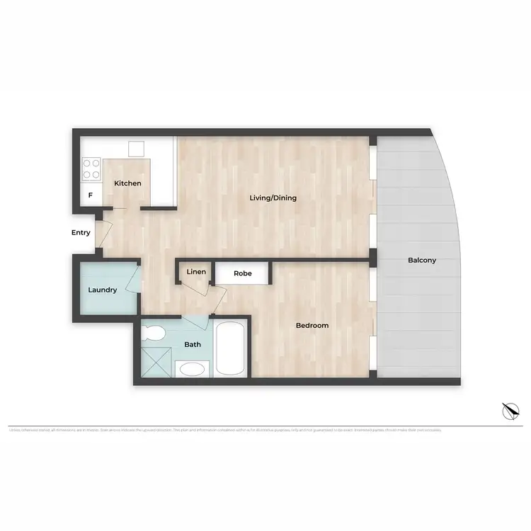 Floorplan of Homely unit listing, 303/132 Alice Street, Brisbane City QLD 4000