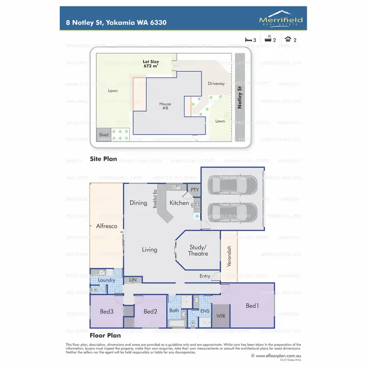 Floorplan of Homely house listing, 8 Notley Street, Yakamia WA 6330