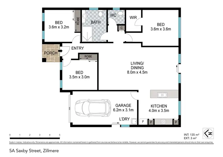 Floorplan of Homely house listing, 5a Saxby Street, Zillmere QLD 4034