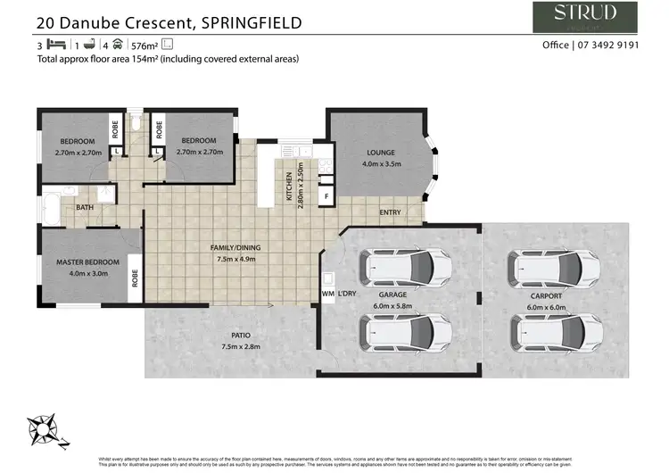 Floorplan of Homely house listing, 20 Danube Crescent, Springfield QLD 4300