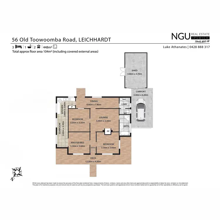 Floorplan of Homely house listing, 56 Old Toowoomba Road, One Mile QLD 4305